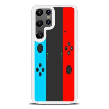 Nintendo Switch Neon Blue Red Samsung Galaxy S25 / S25 Plus / S25 Ultra Case - Image 2