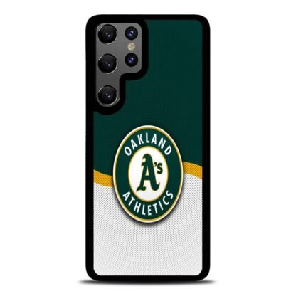 Oakland Athletics Carbon Logo Samsung Galaxy S25 / S25 Plus / S25 Ultra Case