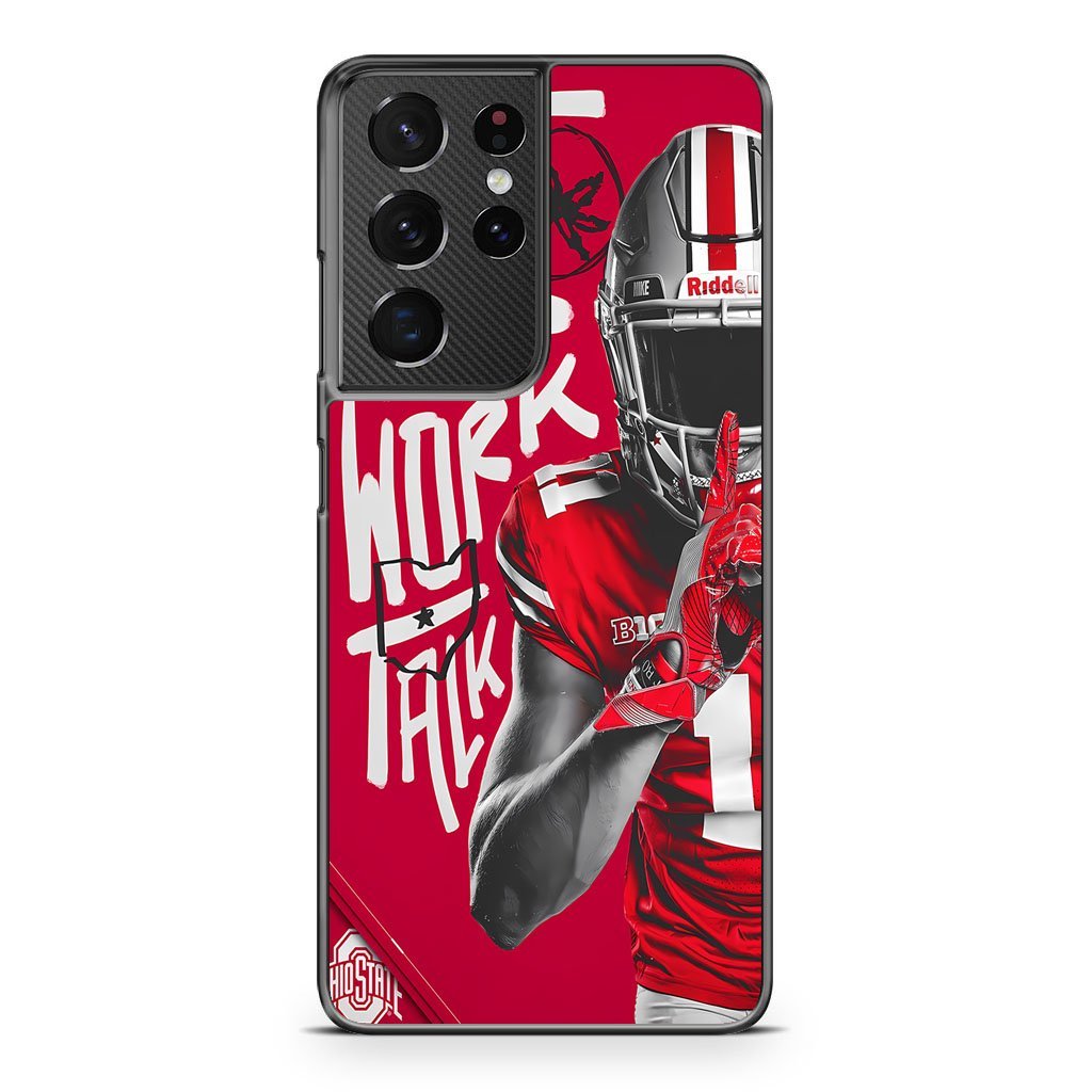 Ohio State NFL Let The Work Talk Samsung Galaxy S21 / S21 Plus / S21 Ultra / S21 FE Case