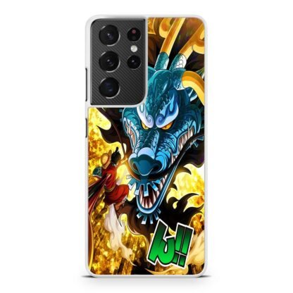 One Piece Luffy Vs Kaido Dragon Samsung Galaxy S21 / S21 Plus / S21 Ultra / S21 FE Case - Image 2