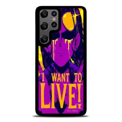 One Piece Nico Robin Quote Samsung Galaxy S25 / S25 Plus / S25 Ultra Case