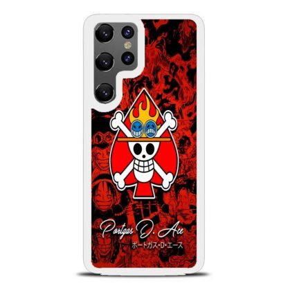 One Piece Portgas D Ace Comic Logo Samsung Galaxy S25 / S25 Plus / S25 Ultra Case - Image 2