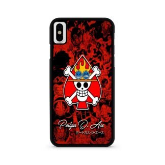 One Piece Portgas D Ace Comic Logo iPhone X / XR / XS / XS Max Case