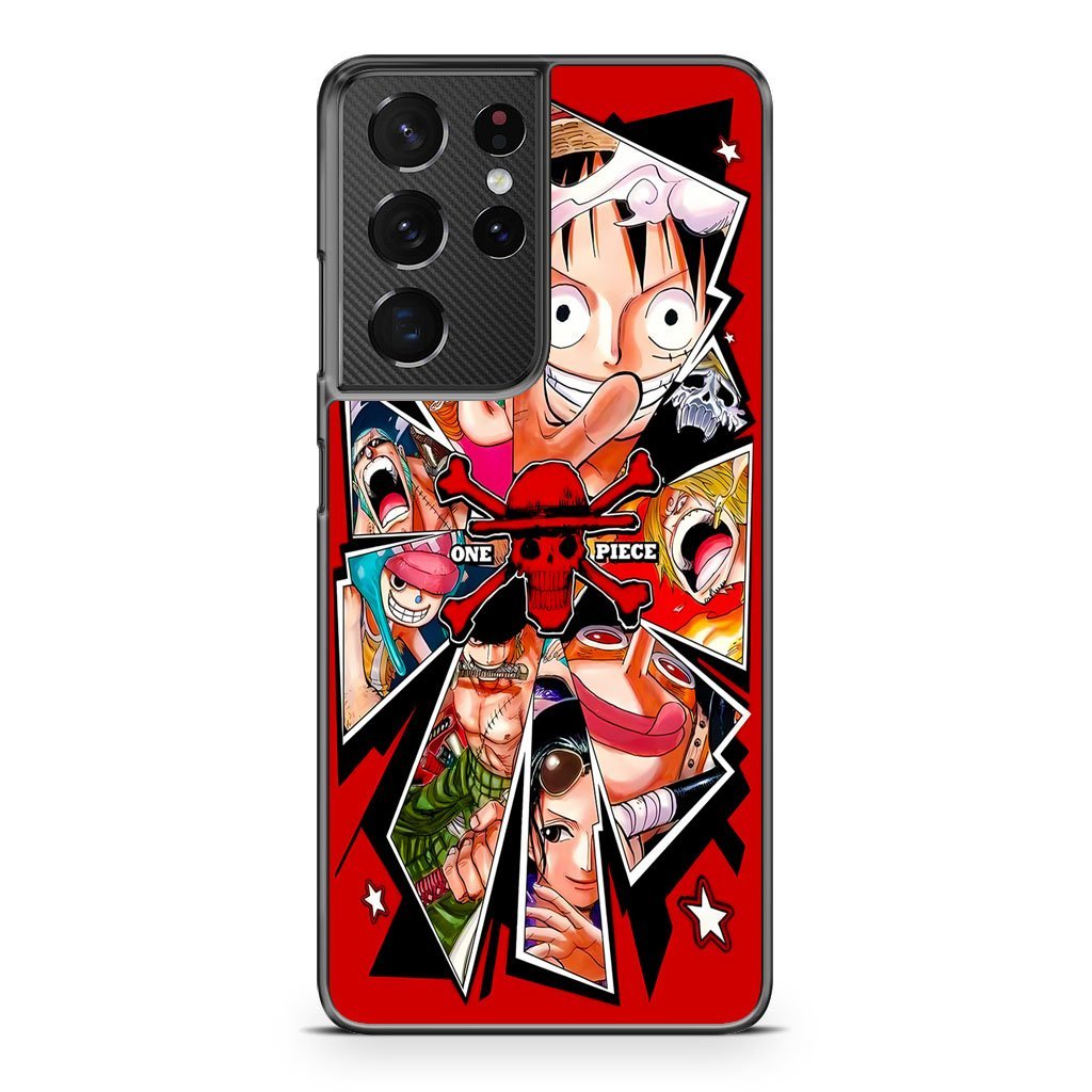 One Piece Red Cover Samsung Galaxy S21 / S21 Plus / S21 Ultra / S21 FE Case