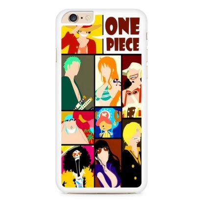 One Piece Straw Hat Pirates Vector Collage iPhone 6 / 6S / 6 Plus / 6S Plus Case - Image 2