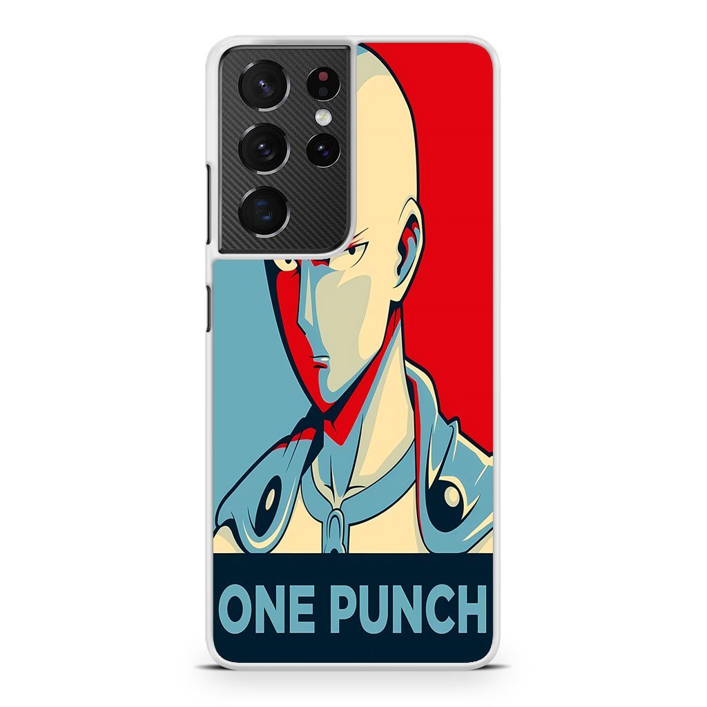 One Punch Man Saitama Vector Samsung Galaxy S21 / S21 Plus / S21 Ultra / S21 FE Case - Image 2