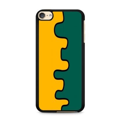 Orange Green Split Slime iPod Touch 6 / 7 Case