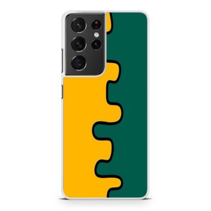 Orange Green Split Slime Samsung Galaxy S21 / S21 Plus / S21 Ultra / S21 FE Case - Image 2