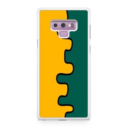 Orange Green Split Slime Samsung Galaxy Note 9 Case - Image 2