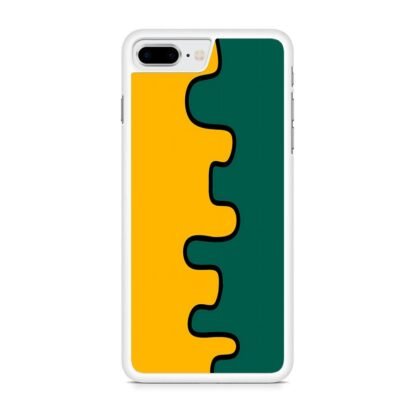 Orange Green Split Slime iPhone 7 Plus / 8 Plus Case - Image 2