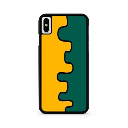 Orange Green Split Slime iPhone X / XR / XS / XS Max Case