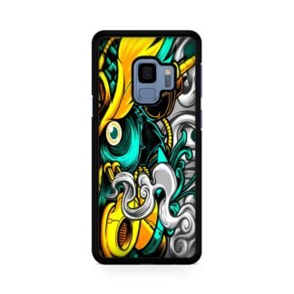 Owl Yellow Green Smoke Samsung Galaxy S9 / S9 Plus Case