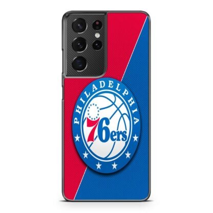 Philadelphia 76ers Carbon Logo Samsung Galaxy S21 / S21 Plus / S21 Ultra / S21 FE Case
