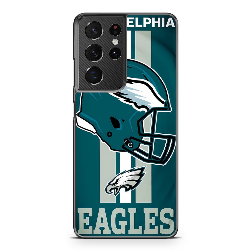 Philadelphia Eagles Helmet NFL Logo Samsung Galaxy S21 / S21 Plus / S21 Ultra / S21 FE Case