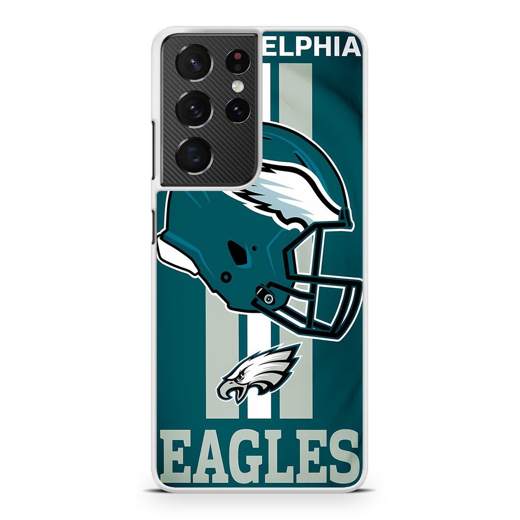 Philadelphia Eagles Helmet NFL Logo Samsung Galaxy S21 / S21 Plus / S21 Ultra / S21 FE Case - Image 2