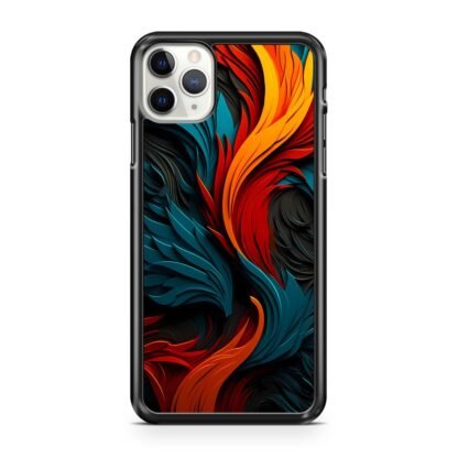 Phoenix Red Blue Feather Art iPhone 12 / 12 Pro / 12 Pro Max / 12 Mini Case