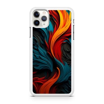 Phoenix Red Blue Feather Art iPhone 12 / 12 Pro / 12 Pro Max / 12 Mini Case - Image 2