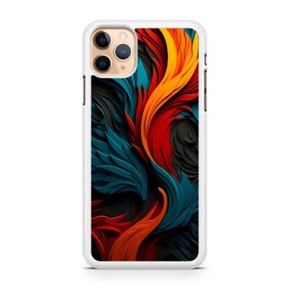 Phoenix Red Blue Feather Art iPhone 13 / 13 Pro / 13 Pro Max / 13 Mini Case - Image 2
