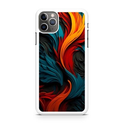 Phoenix Red Blue Feather Art iPhone 16 / 16 Plus / 16 Pro / 16 Pro Max Case - Image 2