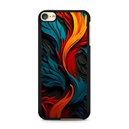 Phoenix Red Blue Feather Art iPod Touch 6 / 7 Case