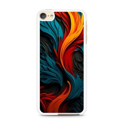 Phoenix Red Blue Feather Art iPod Touch 6 / 7 Case - Image 2