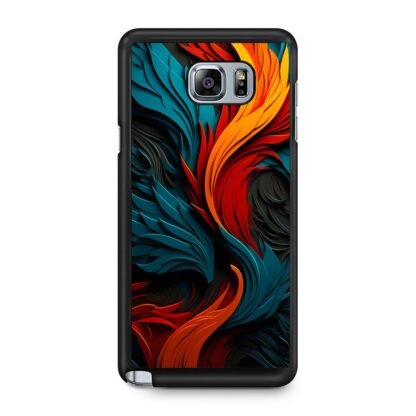 Phoenix Red Blue Feather Art Samsung Galaxy Note 5 Case