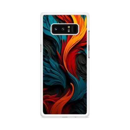 Phoenix Red Blue Feather Art Samsung Galaxy Note 8 Case - Image 2