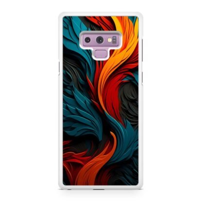 Phoenix Red Blue Feather Art Samsung Galaxy Note 9 Case - Image 2