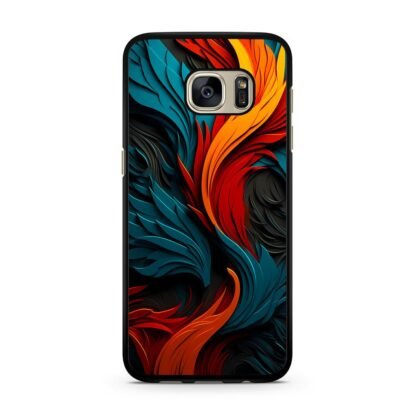 Phoenix Red Blue Feather Art Samsung Galaxy S7 / S7 Edge Case