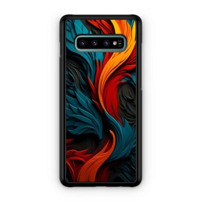 Phoenix Red Blue Feather Art Samsung Galaxy S10 / S10e / S10 Plus / S10 5G Case