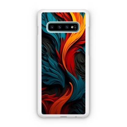 Phoenix Red Blue Feather Art Samsung Galaxy S10 / S10e / S10 Plus / S10 5G Case - Image 2