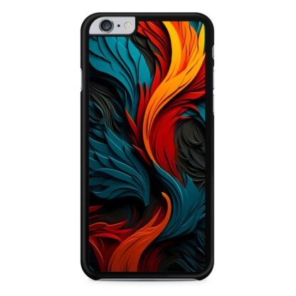 Phoenix Red Blue Feather Art iPhone 6 / 6S / 6 Plus / 6S Plus Case