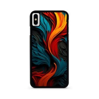 Phoenix Red Blue Feather Art iPhone X / XR / XS / XS Max Case