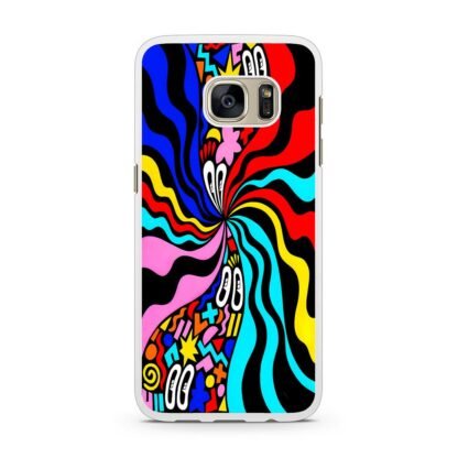 Pop Art Doodle Twister Cover Samsung Galaxy S7 / S7 Edge Case - Image 2