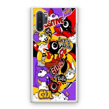 Positive Lets Rock Doodle Cover Samsung Galaxy Note 10 / Note 10 Plus Case - Image 2