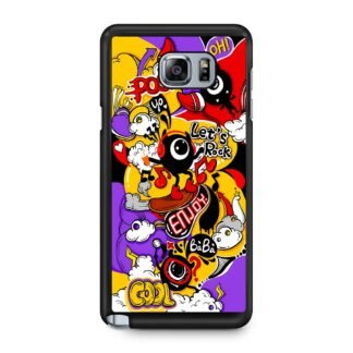 Positive Lets Rock Doodle Cover Samsung Galaxy Note 5 Case