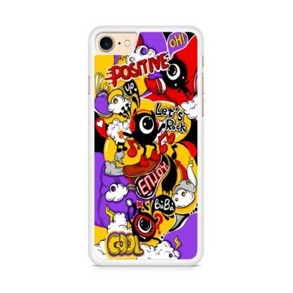 Positive Lets Rock Doodle Cover iPhone 7 / 8 / SE 2020 / SE 2022 Case - Image 2