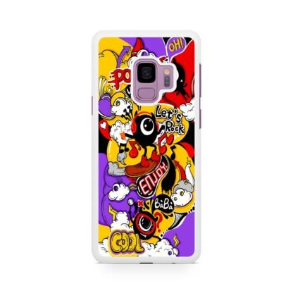 Positive Lets Rock Doodle Cover Samsung Galaxy S9 / S9 Plus Case - Image 2