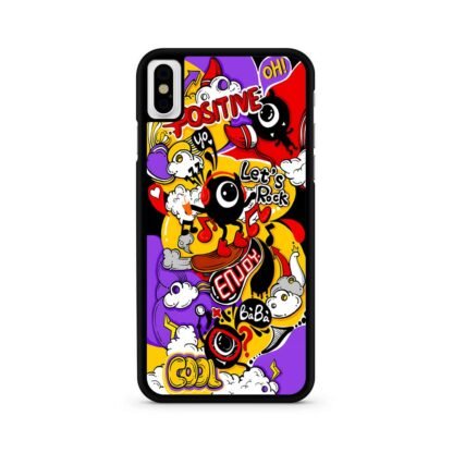 Positive Lets Rock Doodle Cover iPhone X / XR / XS / XS Max Case