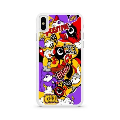 Positive Lets Rock Doodle Cover iPhone X / XR / XS / XS Max Case - Image 2