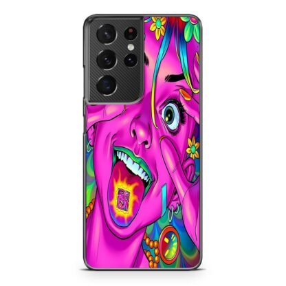 Purple Girl Cover Samsung Galaxy S21 / S21 Plus / S21 Ultra / S21 FE Case