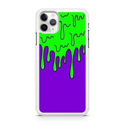 Purple Green Slime Drop iPhone 12 / 12 Pro / 12 Pro Max / 12 Mini Case - Image 2