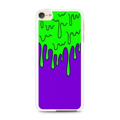 Purple Green Slime Drop iPod Touch 6 / 7 Case - Image 2