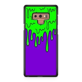 Purple Green Slime Drop Samsung Galaxy Note 9 Case