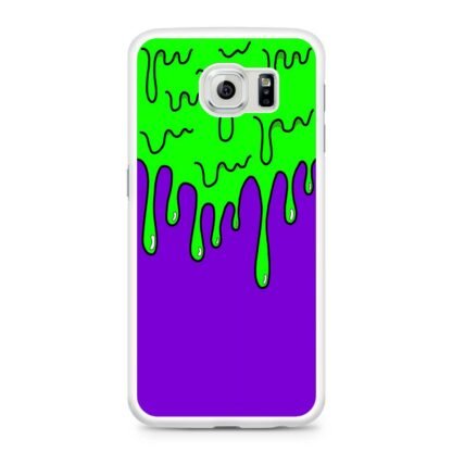 Purple Green Slime Drop Samsung Galaxy S6 / S6 Edge / S6 Edge Plus Case - Image 2