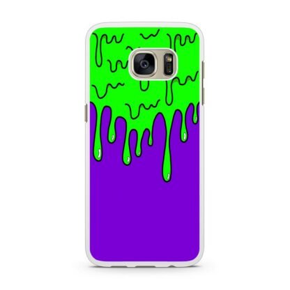 Purple Green Slime Drop Samsung Galaxy S7 / S7 Edge Case - Image 2