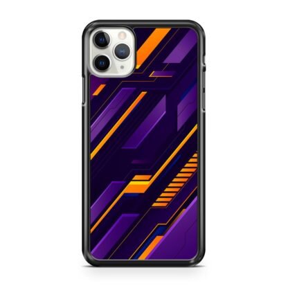 Purple Orange Neon Pattern iPhone 12 / 12 Pro / 12 Pro Max / 12 Mini Case