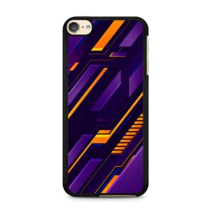 Purple Orange Neon Pattern iPod Touch 6 / 7 Case