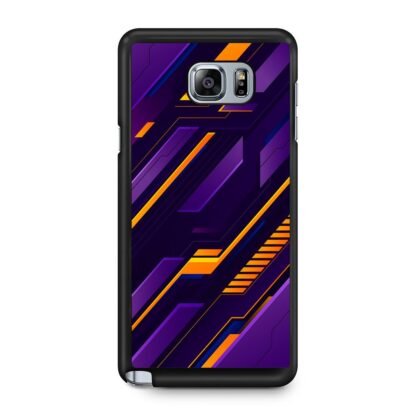 Purple Orange Neon Pattern Samsung Galaxy Note 5 Case