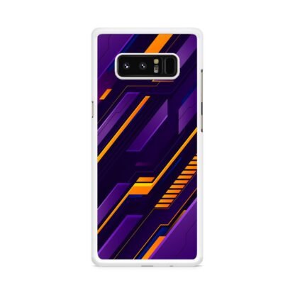 Purple Orange Neon Pattern Samsung Galaxy Note 8 Case - Image 2